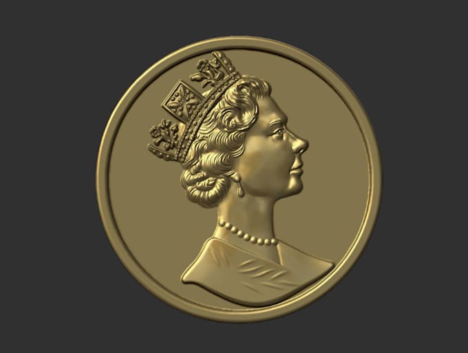 Gig Preview - Design 3d bas relief 3d coin model 3d medallion for printing