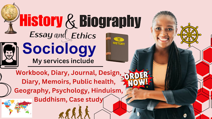 Gig Preview - Write history, biography, sociology, criminology, religion ebook and workbook