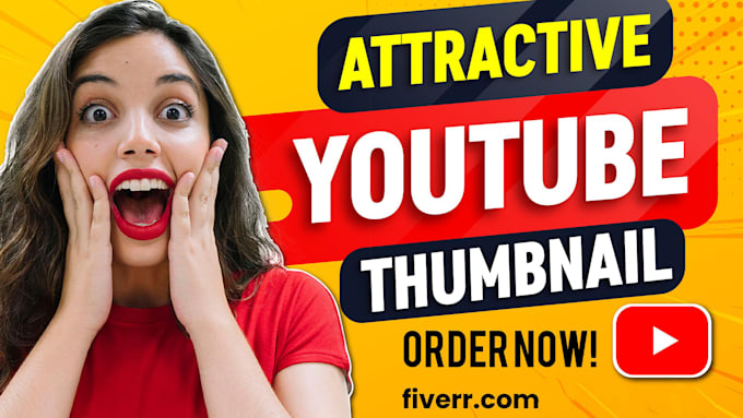 Bestseller - design amazing youtube thumbnail that attract viewers