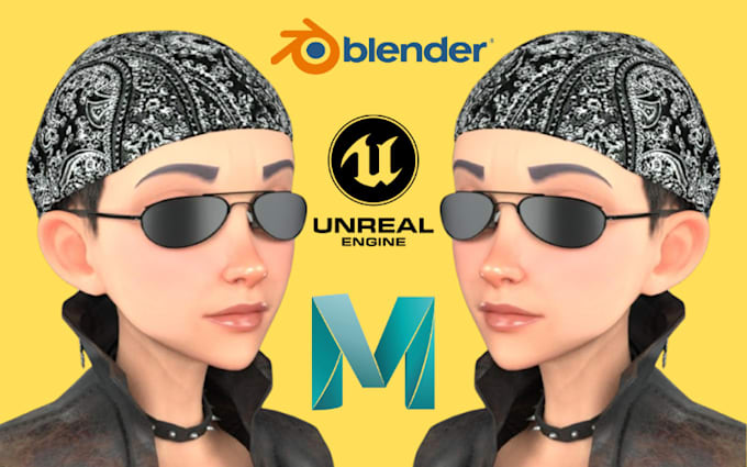 Gig Preview - 3d character modeling 3d cartoon character in blender maya unreal engine zbrush