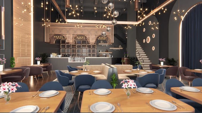 Bestseller - revamp 3dluxury restaurant visualization,bar,cafe cgi coffee,retails store,lobby