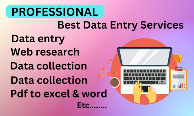 Bestseller - do data entry, excel, collection, copy paste work