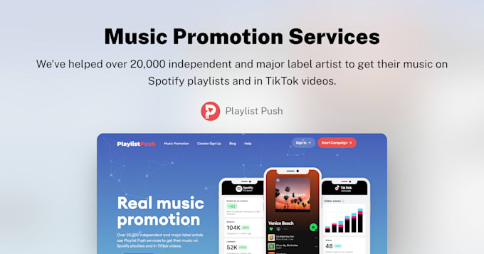 Gig Preview - Create run music ads to promote your spotify music