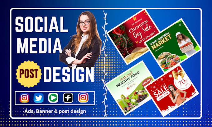 Bestseller - design eye catching social media posts and ad banners for facebook and instagram