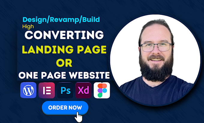Gig Preview - Build a high converting landing page or one page website with elementor pro