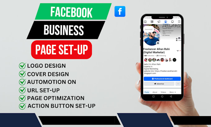 Gig Preview - Facebook page setup custom banner optimization