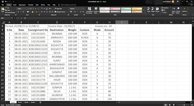 Gig Preview - Extract,clean, merge any kind excel database