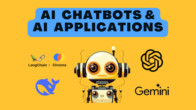 Gig Preview - Build ai chatbots, ai website using langchain, gpt, deepseek