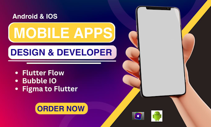 Gig Preview - Mobile app development, flutterflow app, flutter developer, flutter flow for ios