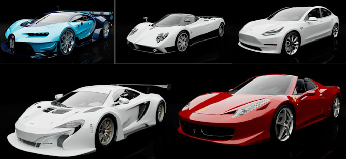 Gig Preview - Make 3d car rendering, miliary vehicle, rc model, car sketch, gtav, car printing