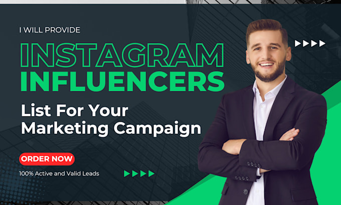 Gig Preview - Find best instagram influencer for influencer marketing