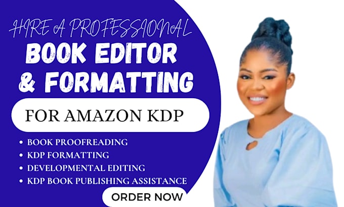 Gig Preview - Book editing and formatting kdp book publishing book proofreading as book editor