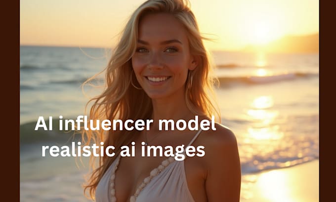 Gig Preview - Do ai influencer model realistic ai images