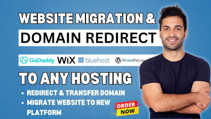 Gig Preview - Migrate, 301 redirect, connect, transfer or forward to new web host with SEO