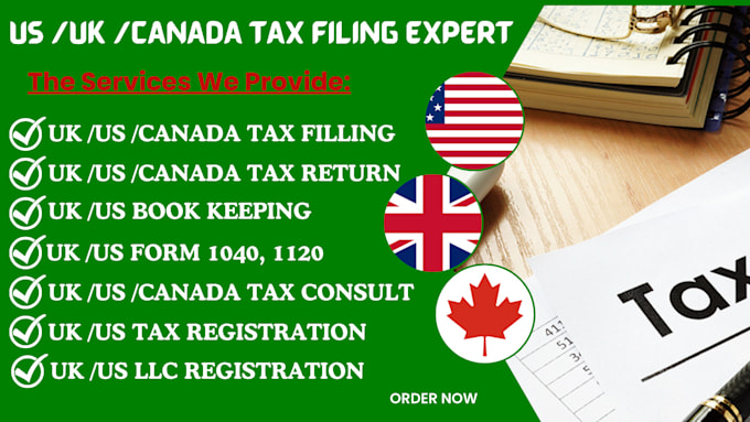 Gig Preview - Do US tax filing, US tax returns, llc tax, business tax 1120 5472 1040 cpa