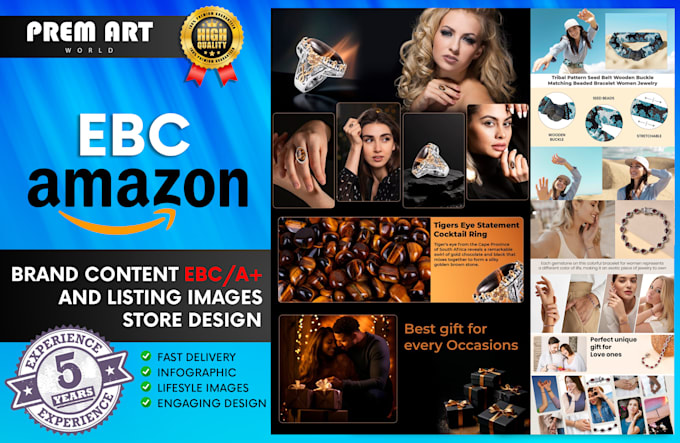 Gig Preview - Design and upload amazon a plus content, ebc, premium a plus