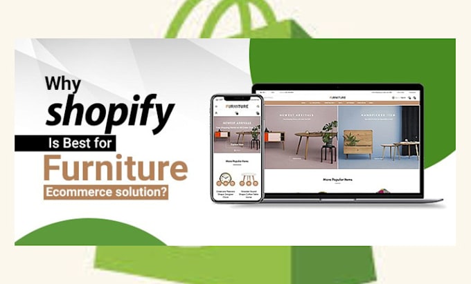 Gig Preview - Create wordpress furniture website revamp home décor store shopify furniture