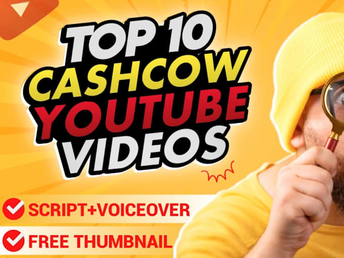 Gig Preview - Do youtube automation, cash cow, video editing, thumbnail, automated video