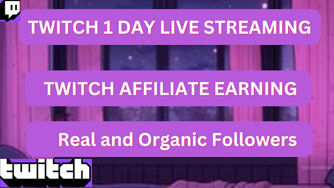 Gig Preview - Promote your twitch channel to bring live viewers on your streaming