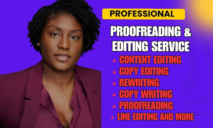 Gig Preview - Professionally edit and proofread your fiction and non fiction book, copy edit