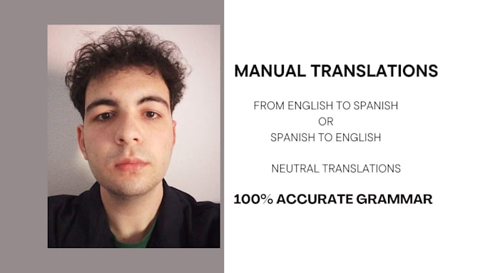 Bestseller - translate manually any text from english to spanish or vice versa