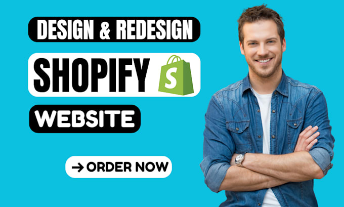 Gig Preview - Design, redesign shopify store, shopify dropshipping store, one product store