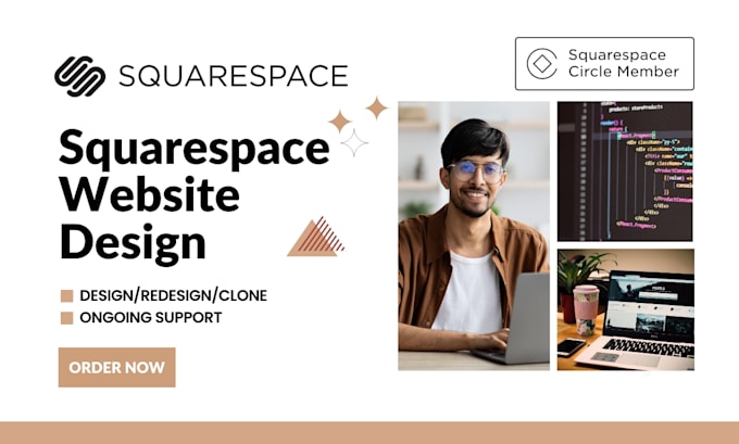 Gig Preview - Squarespace website design, build squarespace landing page, squarespace website