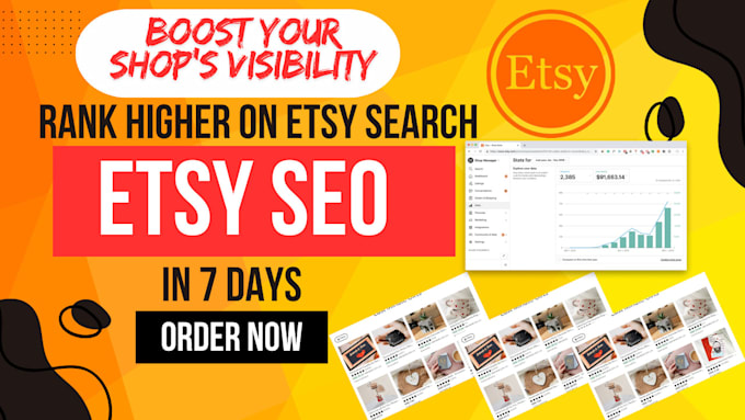 Gig Preview - Do etsy SEO and write fully optimized titles, tags and descriptions