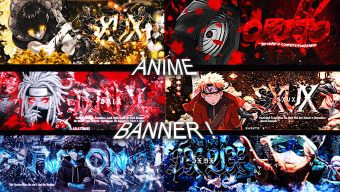 Bestseller - create a anime banner, header and other for yt, twitch, twitter, etc