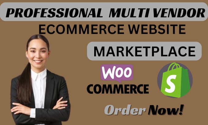 Gig Preview - Develop a professional multivendor e commerce website wfcm shopify woocommerce