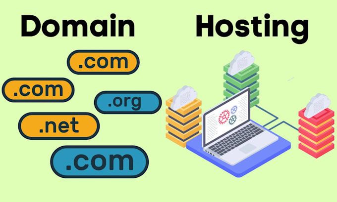 Gig Preview - Buy domain and hosting with professional email and SSL