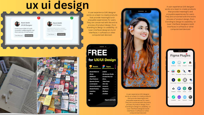 Gig Preview - Design professional web and mobile app ul ux for your brand