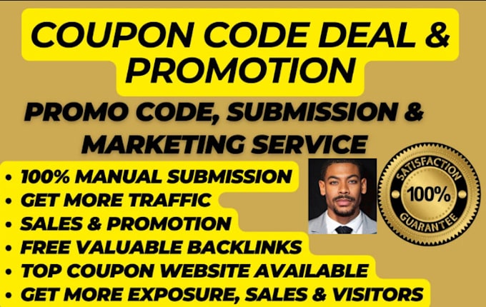 Gig Preview - Manually submit coupon to 500 popular deal sites, website coupon code submission