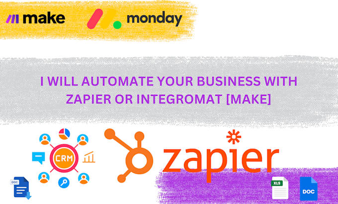 Gig Preview - Setup zapier and integromat, make to automate workflow power automate