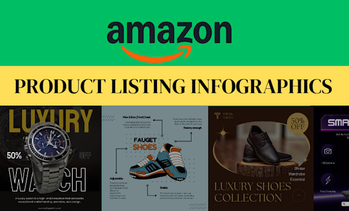 Gig Preview - Design ecommerce infographic amazon bol product listing infographics