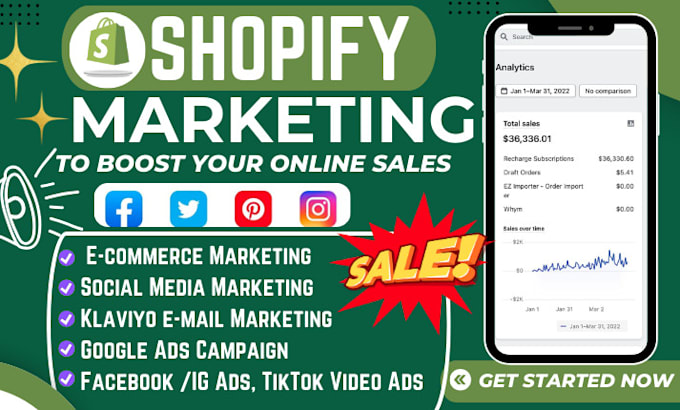 Gig Preview - Do shopify dropshipping marketing, and ecommerce to boost your shopify sale