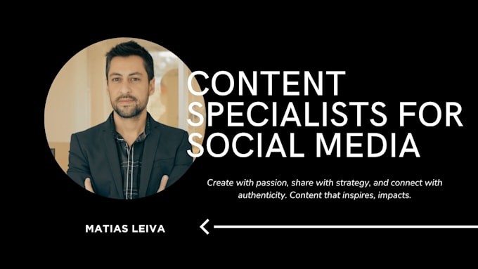 Gig Preview - Content specialists for social media