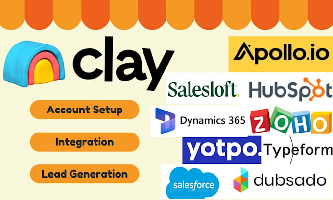 Gig Preview - Setup clay com clay yotpo automate hubspot crm apollo io salesforce salesloft