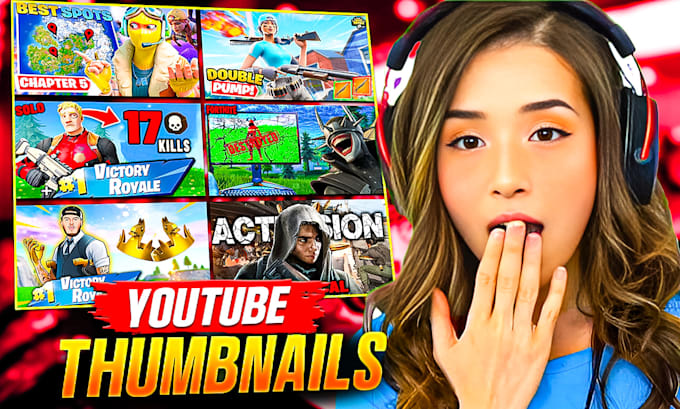 Bestseller - design fast viral clickbait gaming youtube thumbnail