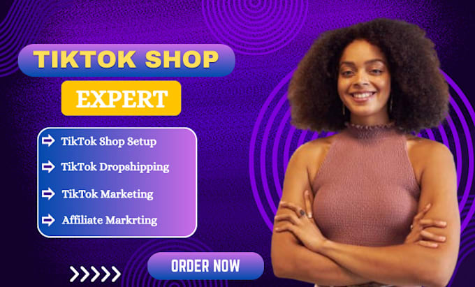 Gig Preview - Create usa tiktok shop, tik tok dropshipping, tiktok shop, tiktok promotion