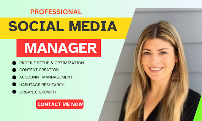 Gig Preview - Be your expert social media marketing manager and content for growth and sales