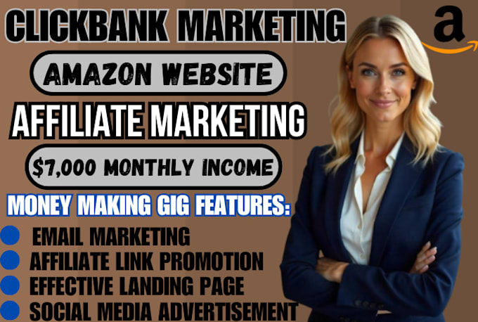 Bestseller - do clickbank affiliate link promotion, amazon, affiliate marketing sales funnel