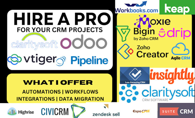 Bestseller - setup espo civi highrise pipeline odoo vcita dubsado moxie crm claritysoft gist