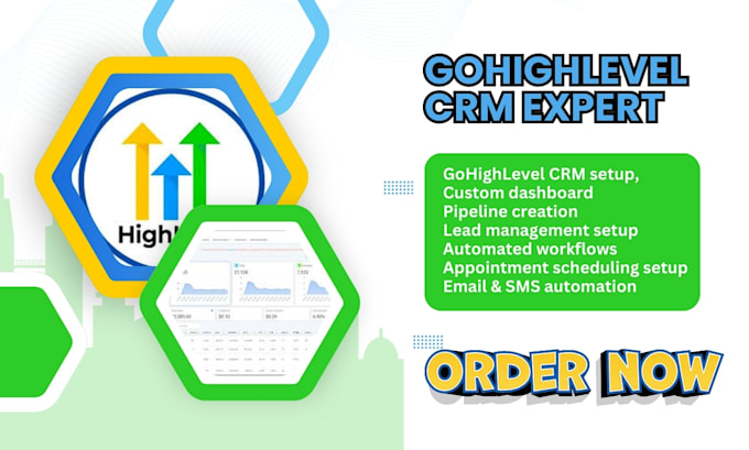 Gig Preview - Setup gohighlevel CRM sales pipelines ghl automations lead management