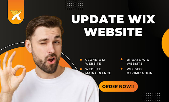 Gig Preview - Update wix website fix wix issue clone wix wix website maintenance wix seo wix