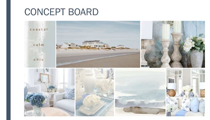 Gig Preview - Create a custom mood board and color palette for your space