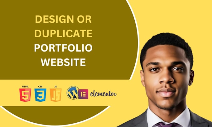 Gig Preview - Create a custom portfolio website with code or cms