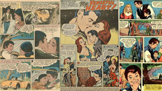 Gig Preview - Do retro vintage comic illustration, comic strip, retro comic, vintage comic art