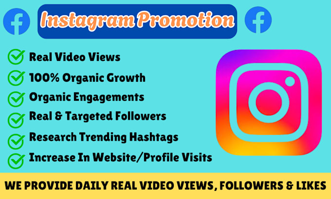 Bestseller - do facebook instagram reels organic promotion for views