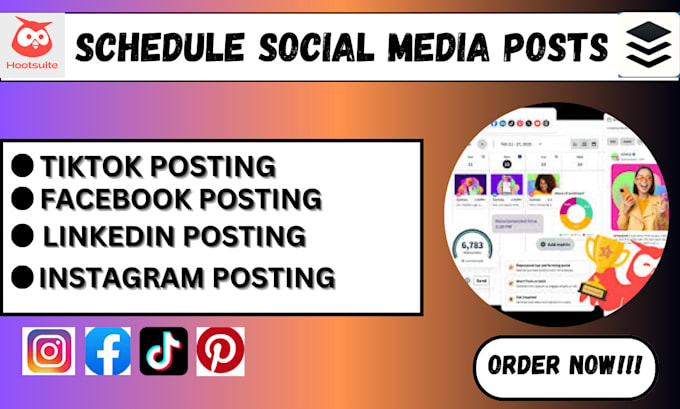 Gig Preview - Design schedule posts via buffer be your social media campaign setup manager